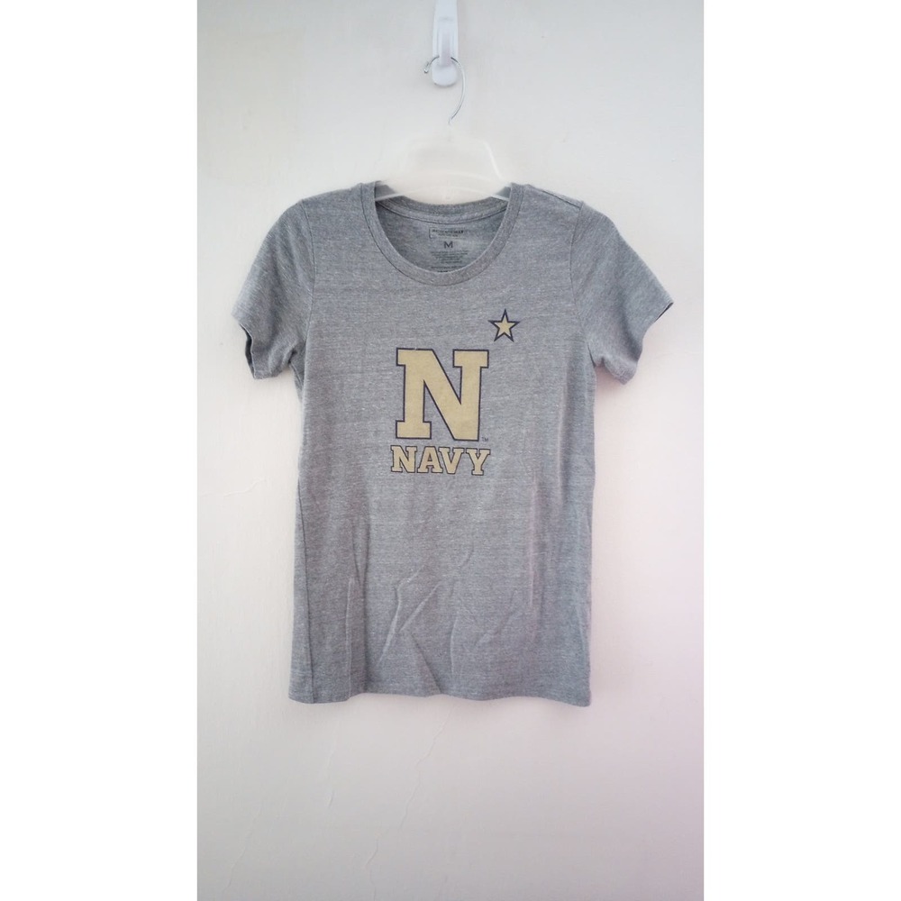 Antentiically American Gray Navy Star T-shirt M